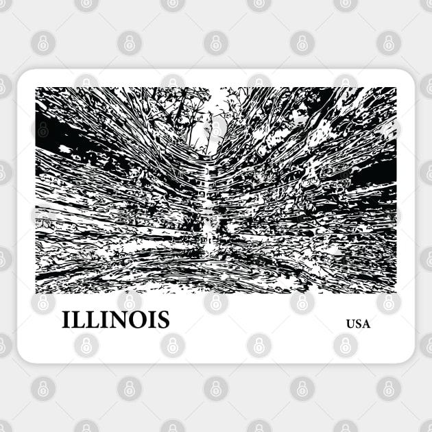 Illinois USA Sticker by Lakeric